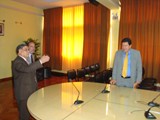 
Visita del C.N.A. a los distintos ambientes de la F.I.I. de la U.N.M.S.M.