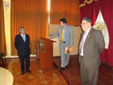 
Visita del C.N.A. a los distintos ambientes de la F.I.I. de la U.N.M.S.M.