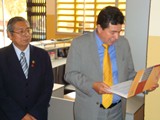 
Visita del C.N.A. a los distintos ambientes de la F.I.I. de la U.N.M.S.M.