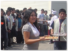 Alumn@s de la Facultad de Ing. Industrial , participaron activamente en esta importante Ceremonia.