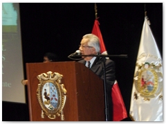 Ing. Rolando Carrión Muñoz en una emotiva e interesante exposición.